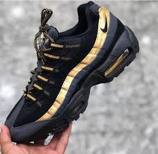 However, the colors used are purple, black, and gold and features king james branding. Nike Air Max 95 Plus Black Gold Nike Air Max 95 Nike Air Nike Air Max