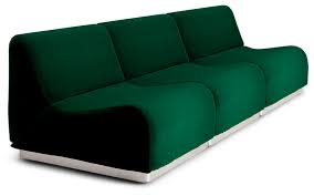 Canapé en velours vert sapin - Rotondo - The Socialite Family