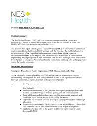 Nes Health Site Medical Director- Job Description- Emergency Medicine By  Leigha Gaston - Issuu