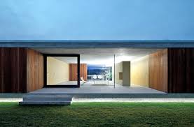 Latest and contemporary flat roof plans. One Storey Flat Roof Minimalist Use Of Concrete And Wood Interior Design Ideas Ofdesign