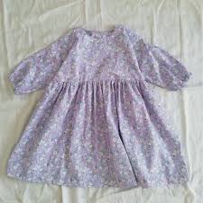 ハンドメイド 春の女の子ワンピース 無料型紙あり ハンドメイド洋裁ブログ yanのてづくり手帖 簡単大人服 子供服 小物の無料型紙と作り方 女の子 ワンピース 子供服 作り方 子供 ワンピース