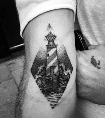 Black And White Lighthouse Tattoo Designs 100 Lighthouse Tattoo Designs For Men A Beacon Of Ideas Lighthouse Tattoo Tattoo Designs Men Tattoos
