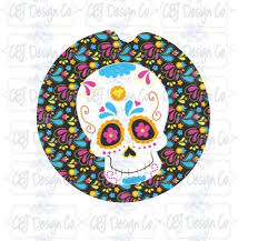 Download Car Coaster Template For Sublimation Sugar Skull Car Coaster Etsy Car Coasters Coaster Design Design Template