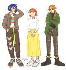 Stardew Valley Concept Art Emily Penny Leah In Different Styles Eblahs Stardew Valley Stardew Valley Fanart Penny Stardew Valley