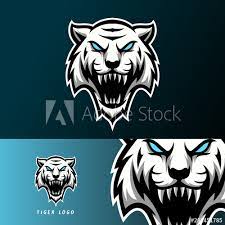 Esport Addicts Photos Images Assets Adobe Stock Angry Mascot Lion Tiger Gaming Gamer White Panther Esports Sports Logo Keren Desain Logo Kartun
