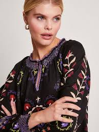 Monsoon Xoey Print Tiered Dress