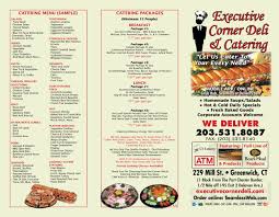 executive corner deli & catering menu