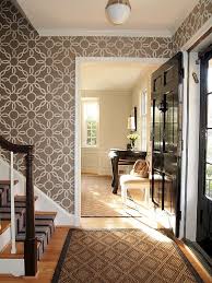 8 Creative Ideas For Your Hallways Hallway Designs Hallway Wallpaper Foyer Decorating