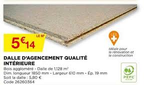 15 mm 5.76 m² par carton pose t15. Dalle Beton 50x50 Bricomarche