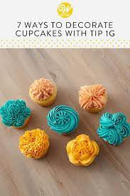 8 Ways To Decorate Cupcakes Using Tip 1g Recipe Cupcake Designs Cupcakes Decoration Cake Decorating