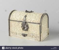 Download Casket Made Of Ivory With Silver Fittings Completely Covered With Symmetrical Sculpture Casket Of Ivory With Silver Casket Oriental Jewelry Box Antique Boxes