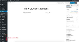 Toolbar editor lets you edit the wordpress toolbar (a.k.a admin bar). Can T Scroll Wp Menu When In Editor Issue 9996 Wordpress Gutenberg Github