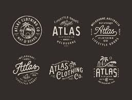 Unused Artworks For Atlas Clothing Branding Logotype Handlettering Surf Tropical Clothingline