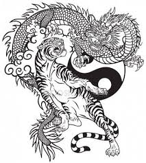 Black And White Dragon Tattoo Drawing Pin By Paris Neam On Tattoo Ideas Dragon Tattoo Images Dragon Tiger Tattoo Japanese Tiger Tattoo