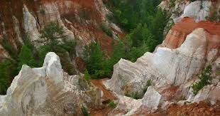 The canyons are painted with various shades of orange and white and are a wonderous sight. Did You Know Georgia Has Its Own Grand Canyon