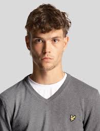 Lyle & Scott Cotton Merino V Neck Jumper