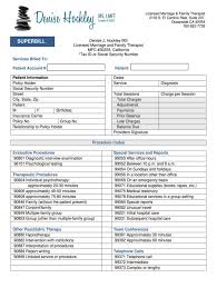 Family Practice Management Superbill Template Practice Management Marriage And Family Therapist Family Practice