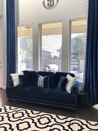 New ralph lauren room darkening window panels drapes 52 x 96 navy blue. Navy Blue Velvet Drapes Curtains Living Room Drapery Designs Custom Curtains Drapery
