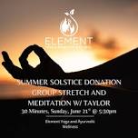 Donation Group Stretch and Meditation