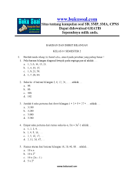 Soal dan pembahasan pola bilangan kelas 8 kurikulum 2013 pdf. Sharinggan Contoh Soal Pola Bilangan Kelas 8 Dan Pembahasannya Doc