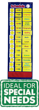 Daily Schedule Pocket Chart Inclusive Education Autism