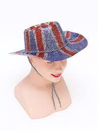 Union Jack Glitter Cowboy Hat Hats Unisex One Size Hats Union Jack Glitter Cowboy Hat Hats Unisex One Size W Cowboy Hats Hats Party Novelties