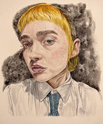 Drowning Right in Front of You”. 18” x 24” Water-Soluble Oil