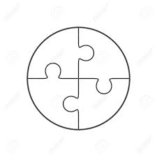 Use special bonus items from the bottom of the screen to help improve your score. Jigsaw Puzzle In The Form Of Circle Consists Of Four Parts Vector Illustration Royalty Free Cliparts Vectors And Stock Illustration Image 43541133