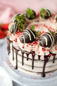 Birthday cake images #3 — berries cake. Chocolate Strawberry Cake Katie Cakes