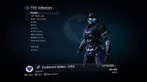 This is a video which shows all the armour that is unlocked at lt. Armor Customization Halo Reach Halopedia The Halo Wiki