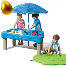 Cascading Cove Sand Water Table Kids Sand Water Play Kids Water Table Sand And Water Table Water Table With Umbrella