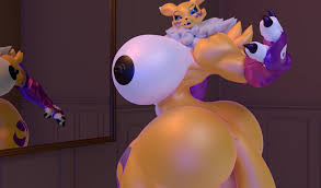 Renamon mirror growth by Digitalfurbelow - ThisVid.com