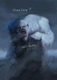 Abominable Snowman Phil Dragash Funny Paintings Creature Art Art