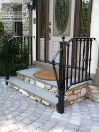 Exterior iron railings for stairs, steps, balconies and porches. Wrought Iron Railing Custom And Pre Designed Anderson Ironworks