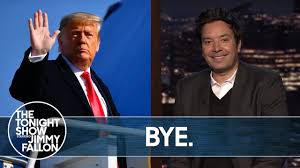 Awww jimmy fallon ruffled trump's hair and then goofed around with him for ten minutes. Colbert Kimmel Fallon More Mark Trump S Final Day In Office Rolling Stone