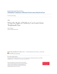 What the Right of Publicity Can Learn from Trademark Law