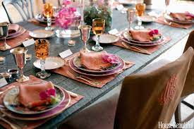 Start by placing a charger plate under the dinner plate for a little added drama. 40 Table Setting Decorations Centerpieces Best Tablescape Ideas