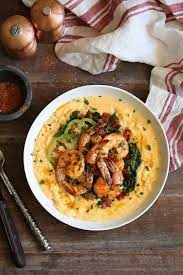 Cajun Shrimp With Cheesy Grits And Bacon Braised Collard Greens Easy Chicken Dinner Recipes Shrimp Recipes Easy Easy Chicken Recipes