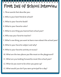 How would your country change if children were allowed to vote? First Day Of School Interview Ask Your Children Some Open Ended Questions And Encourage Them To Teacher Favorite Things First Day Of School School Interview