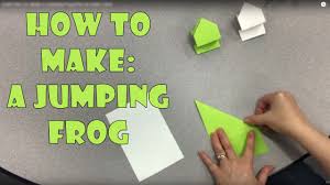 Enter the front and back text for each card. Hcpl Craft How To Make A Jumping Frog From An Index Card Youtube