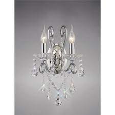 We provide high quality light fixtures consisting of chandeliers, pendants, flush mounts and wall sconces. Il31362 Vela Wall Lamp Polished Chrome Crystal