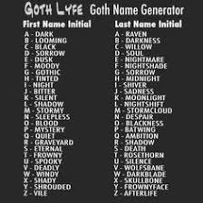 Not all of us are skilled using a sewing machine and many of us want nothing to do with needles, let alone threading fabric with one. Make Your Own Gothic Nickname Goth Names Funny Name Generator Name Generator