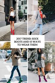2017 Trend Sock Boots And 15 Ways To Wear Them Styleoholic