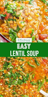 Lentil Spinach Soup Ifoodreal Healthy Family Recipes In 2020 Lentil Recipes Spinach Soup Recipe Lentil Soup Recipes