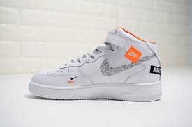 Nike Air Force 1 07 Prm Jdi Just Do It Nike Air Force 1 Mid 07 Just Do It X Off White In White Total Orange Color In 2020 Nike Air Force Nike Air Nike