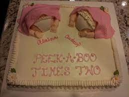 Baby Shower Cake For Twin Girls Auntie Lovings Pinterest Twin Girls Baby Shower Baby Shower Cakes Twins Baby Shower
