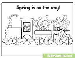 Spring flowers, blossom trees, birds with their chicks, holidays, weather, nature and other spring scenes colouring sheets. Spring Coloring Sheets Free Printable Azspring