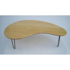 Mid Century Modern Coffee Table Kidney Bean Shaped Amorphic Etsy Solid Wood Coffee Table Modern Coffee Tables Mid Century Modern Coffee Table