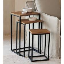 Small Space Solution Nesting Tables Nesting Tables Contemporary Side Tables Nesting End Tables