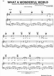 If you like the piece of music you have just learned playing, treat the artist with respect, and go buy. What A Wonderful World Louis Armstrong Free Piano Sheet Music Pdf